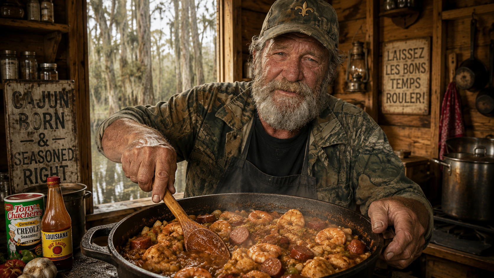 Remy cooking jambalaya